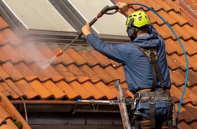 Démoussage et hydrofuge de toiture à Bourret